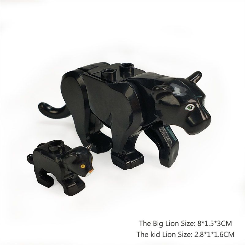 Đồ Chơi Lắp Ráp Động Vật Hình Hổ / Sư Tử / Sở Thú / Công Viên Làm Quà Tặng Cho Bé moc