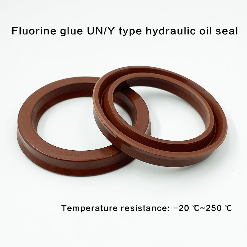 Fluorogel UN/Y loại chịu nhiệt độ cao xi lanh dầu con dấu không có vòng đệm xương, ID 35/36/38mm * OD 43/45/46/48/50/52/60/62mm