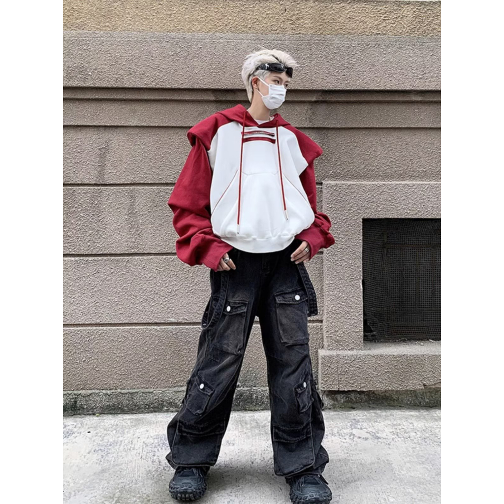 Mới Áo hoodie cotton Có Túi Lớn áo hoodie form rộng Phong Cách hip hop Mỹ Áo hoodie Nam Nữ retro áo hoodie bigsize oversize áo hoodie dày