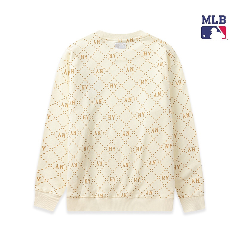 ❤❤ Hàng Có Sẵn mlb Áo sweater Dài Tay Thêu Chữ ny Cho Nam Và Nữ