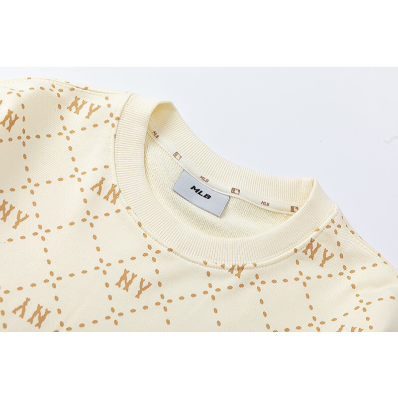 ❤❤ Hàng Có Sẵn mlb Áo sweater Dài Tay Thêu Chữ ny Cho Nam Và Nữ