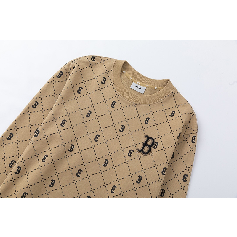 ❤❤ Hàng Có Sẵn mlb Áo sweater Dài Tay Thêu Chữ ny Cho Nam Và Nữ