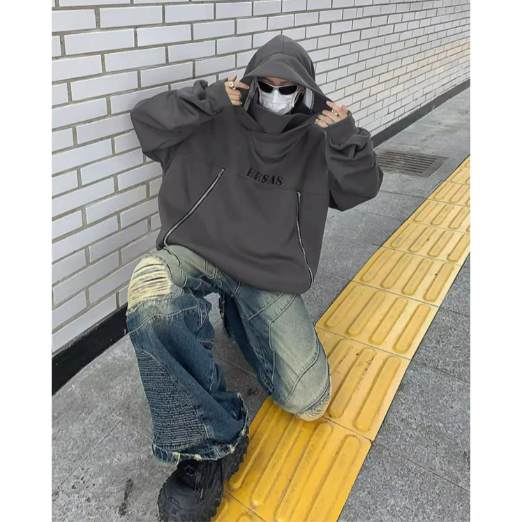 Áo hoodie Bằng cotton áo hoodie form rộng Có Khóa Kéo áo hoodie bigsize Phong Cách hip hop Thời Trang Áo hoodie Nam Nữ