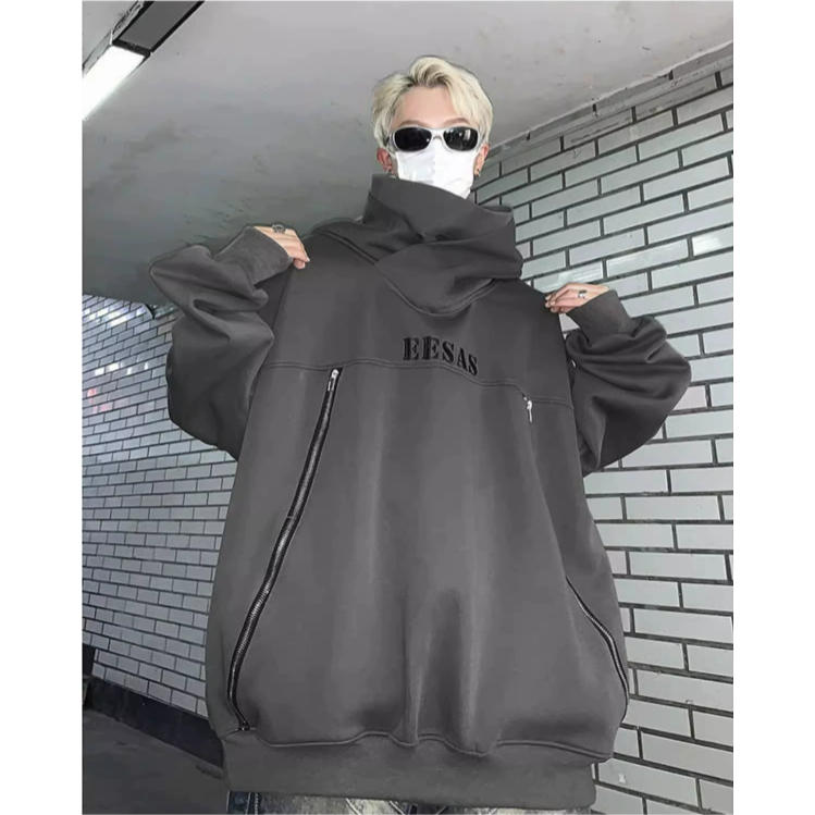 Áo hoodie Bằng cotton áo hoodie form rộng Có Khóa Kéo áo hoodie bigsize Phong Cách hip hop Thời Trang Áo hoodie Nam Nữ