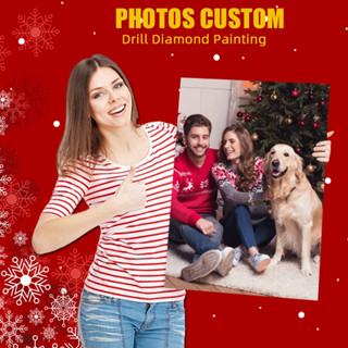  【CP tranh đá Tùy chỉnh riêng 5D Tranh kim cương Tự làm Ảnh Tùy chỉnh Riêng Tùy chỉnh Toàn bộ Kim cương Thêu Chữ thập 
