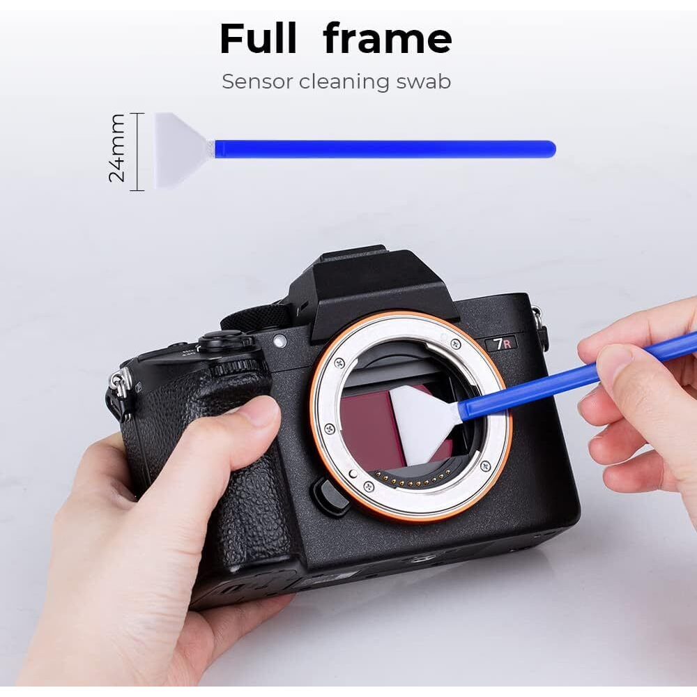 Kf concept 16mm / 24mm dslr hoặc slr máy ảnh full-frame sensor cleaning swab kit