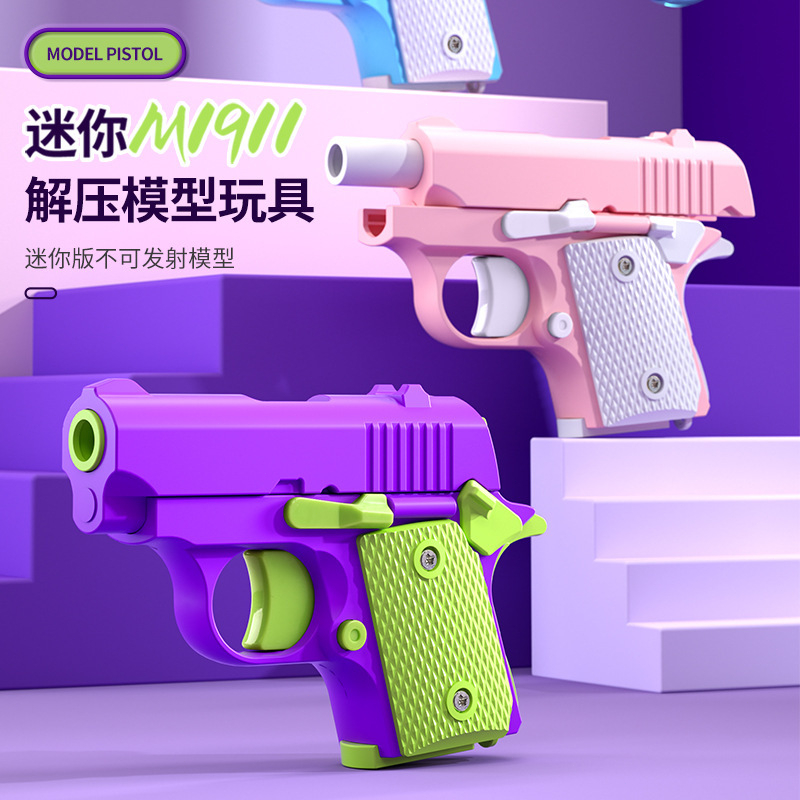 Súng Bắn Cà Rốt 1911 mini In 3d Cho Bé