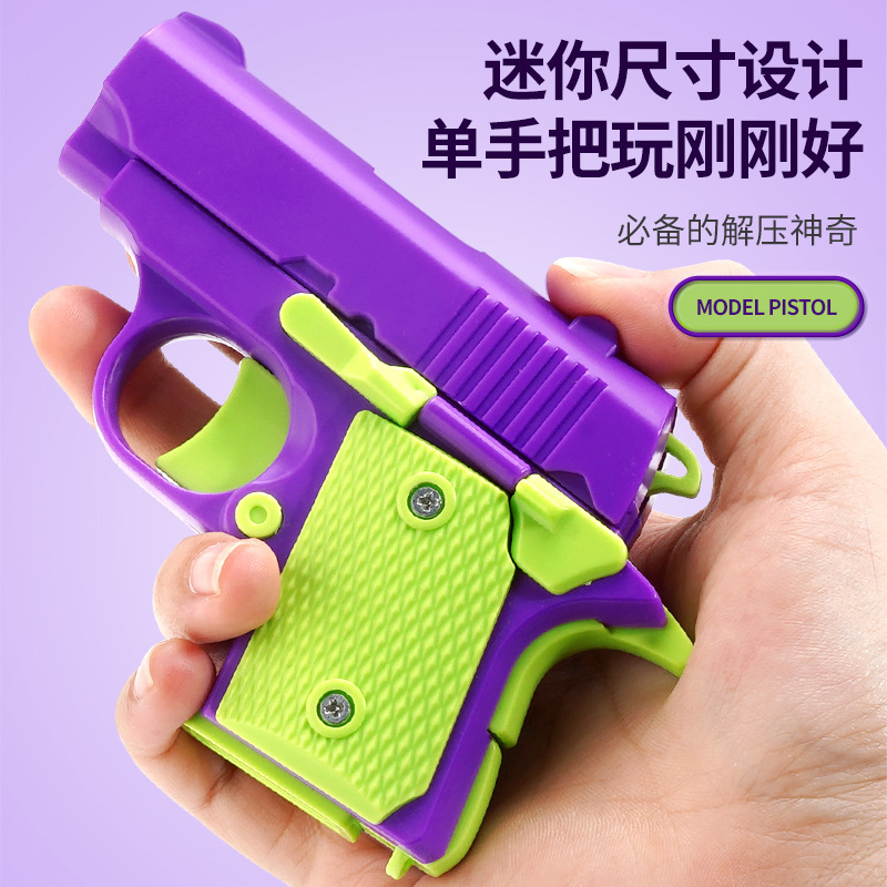 Súng Bắn Cà Rốt 1911 mini In 3d Cho Bé