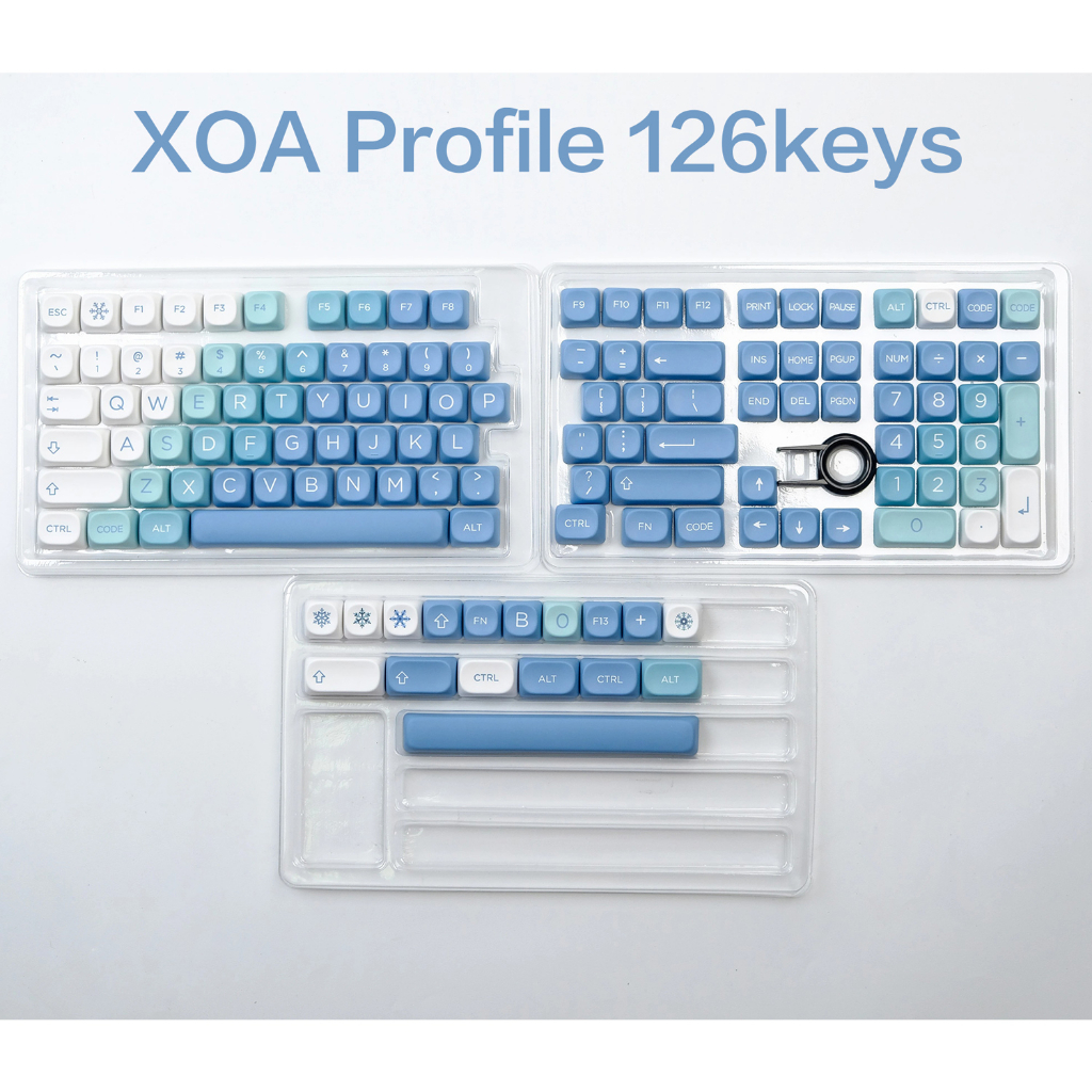 Bộ Nắp Phím Cơ Khí 126 Núi Tuyết xoa 61 / 68 / 71 / 84 / 87 / 96 / 104 Chuyên Dụng