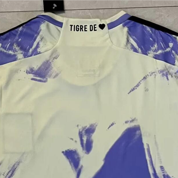 Áo Thun Đá Banh Màu Trắng / Tím Số 23 / 24 mx tigres Thời Trang Cho Nam