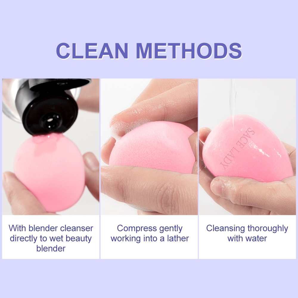 BEAUTY BLENDER Sace lady Mút Trang Điểm Hai Góc Tiện Lợi