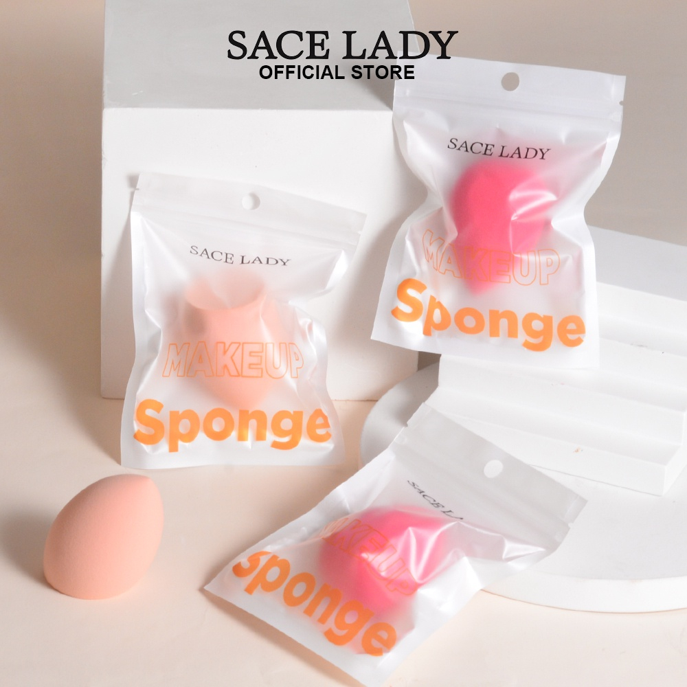 BEAUTY BLENDER Sace lady Mút Trang Điểm Hai Góc Tiện Lợi