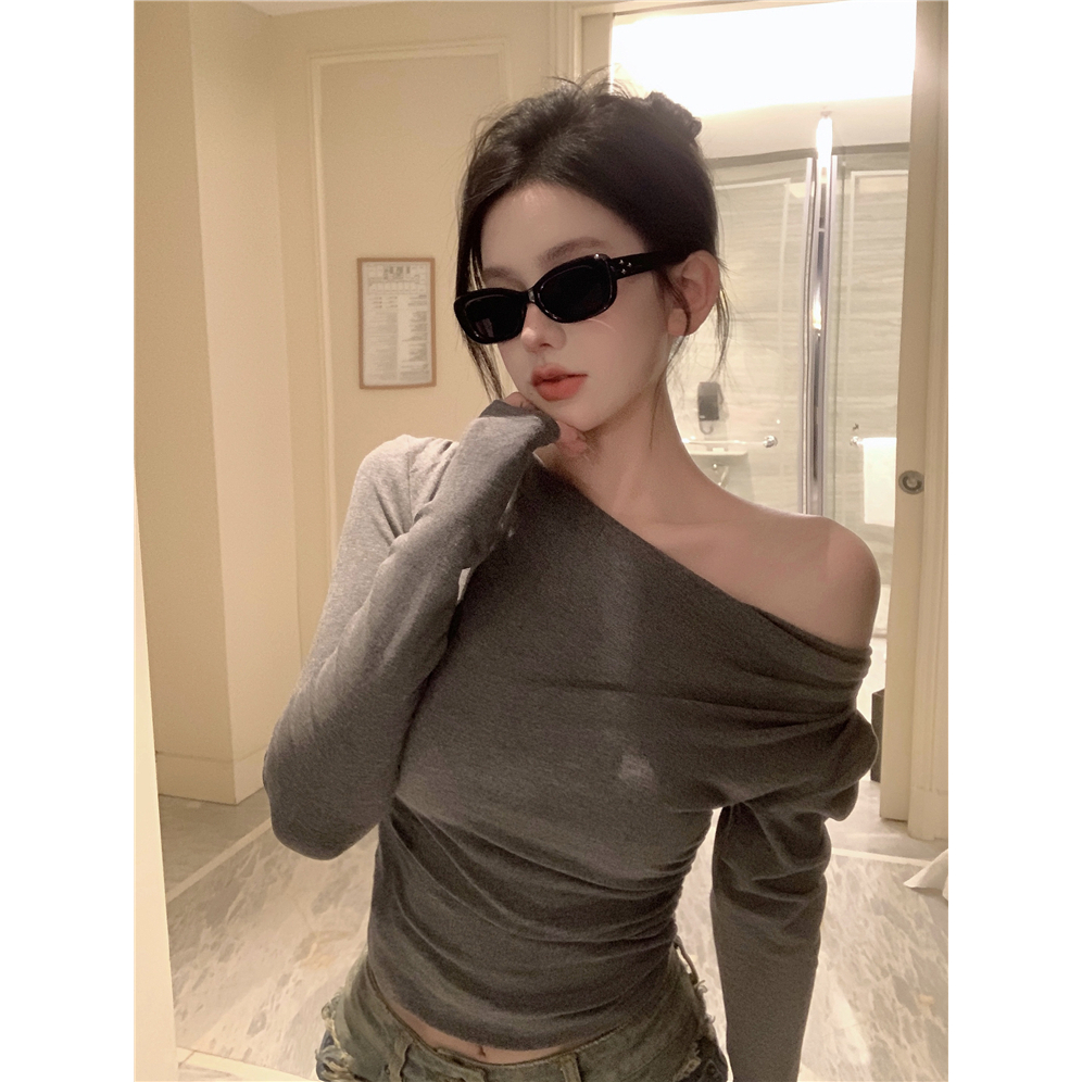 NZN Áo thun nữ dài tay ngắn tay mùa thu mới