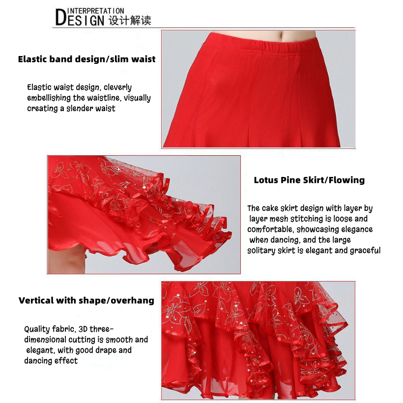 Chân Váy Khiêu Vũ Xoay 360 Độ Thiết Kế Dễ Thương