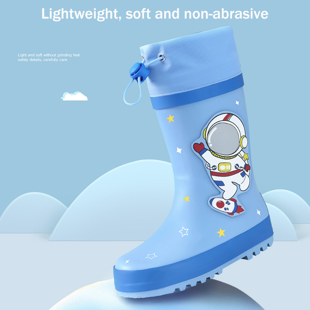 Suio Ủng Đi Mưa Bằng Cao Su Chống Trượt Chống Thấm Nước Hình Khủng Long Dễ Thương Cho Bé Trai Và Gái