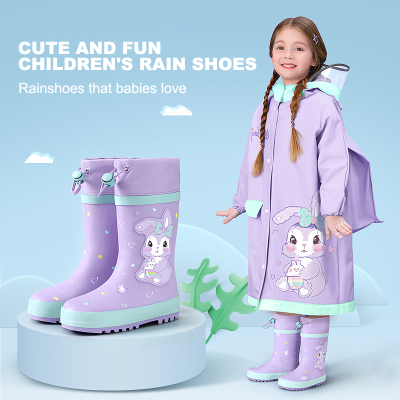 Suio Ủng Đi Mưa Bằng Cao Su Chống Trượt Chống Thấm Nước Hình Khủng Long Dễ Thương Cho Bé Trai Và Gái