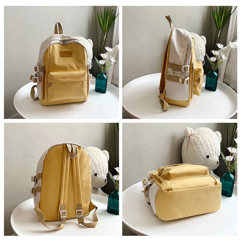 Galcheer Balo nylon Cỡ Lớn Màu Sắc Đơn Giản Thời Trang Cho Nam Và Nữ