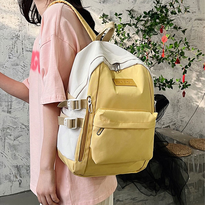 Galcheer Balo nylon Cỡ Lớn Màu Sắc Đơn Giản Thời Trang Cho Nam Và Nữ