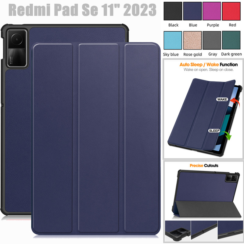 Máy tính bảng xiaomi redmi pad se bao da pu bao da có chức năng đánh thức tự động bao da lật