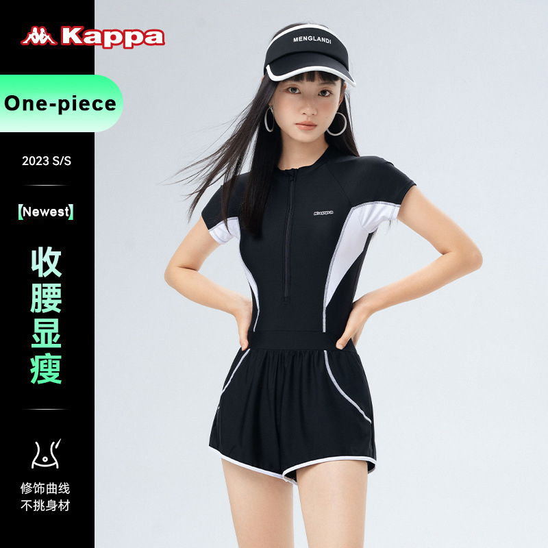 Kappa Bộ Đồ Bơi Một Mảnh Lưng Cao Ôm Eo Thời Trang 2023 Cho Nữ