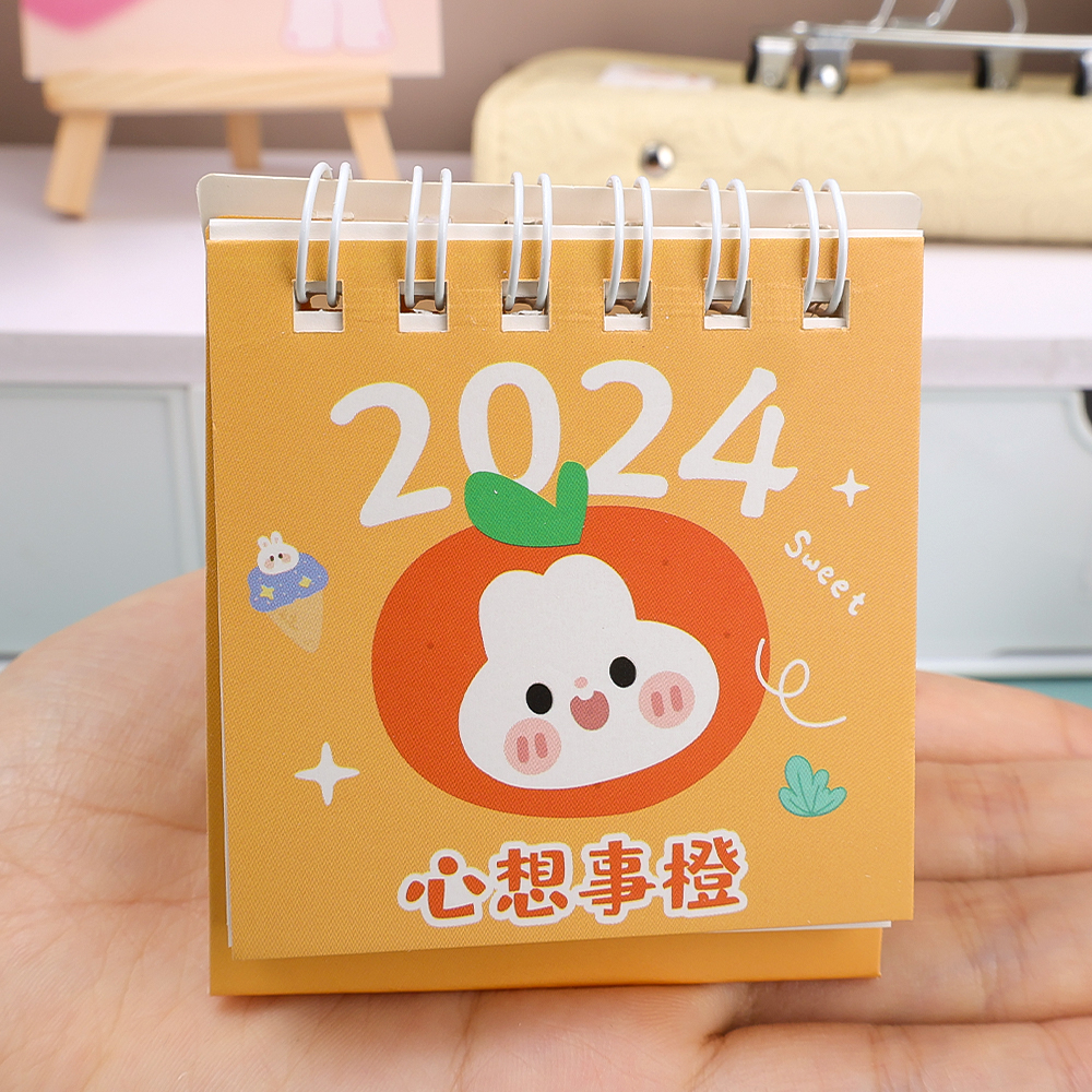 Lịch Để Bàn Năm 2024 mini Để Bàn Trang Trí Văn Phòng / Lập Kế Hoạch Năm Mới