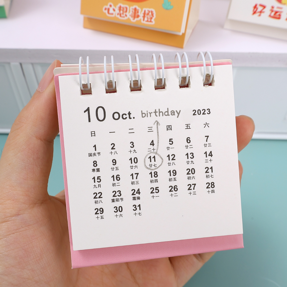 Lịch Để Bàn Năm 2024 mini Để Bàn Trang Trí Văn Phòng / Lập Kế Hoạch Năm Mới