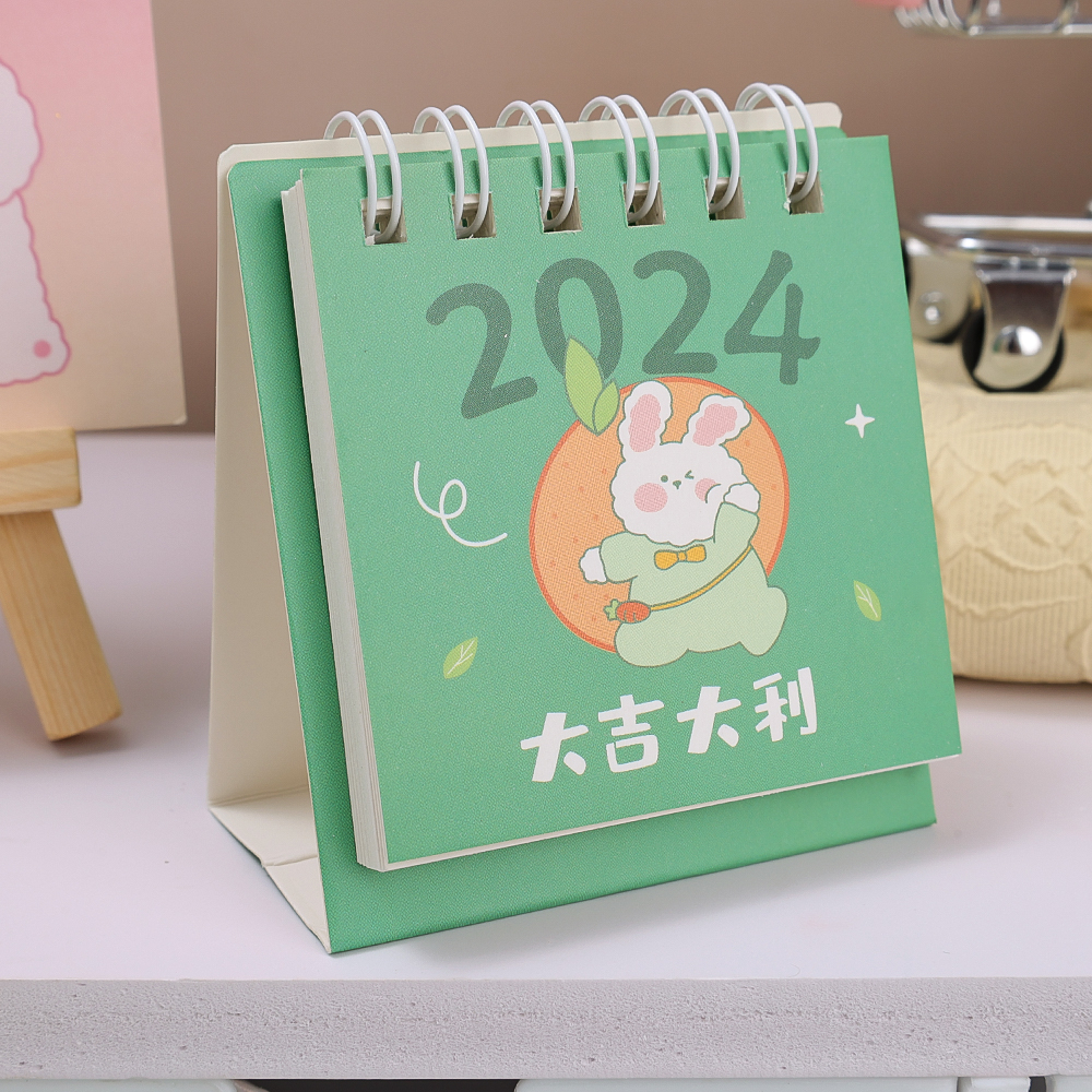 Lịch Để Bàn Năm 2024 mini Để Bàn Trang Trí Văn Phòng / Lập Kế Hoạch Năm Mới