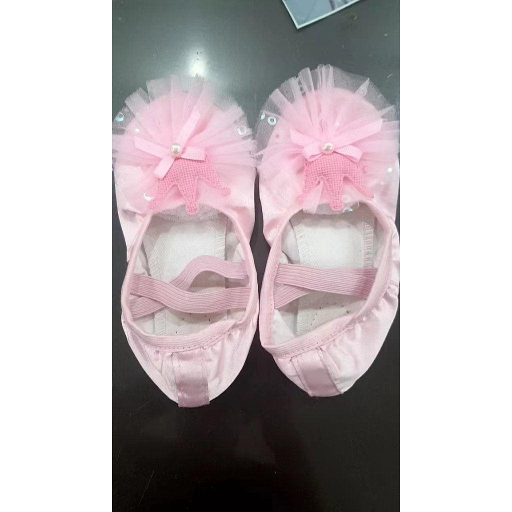 Giày Múa Ba Lê Đế Mềm Satin Phong Cách Mới 2023 Cho Bé Gái