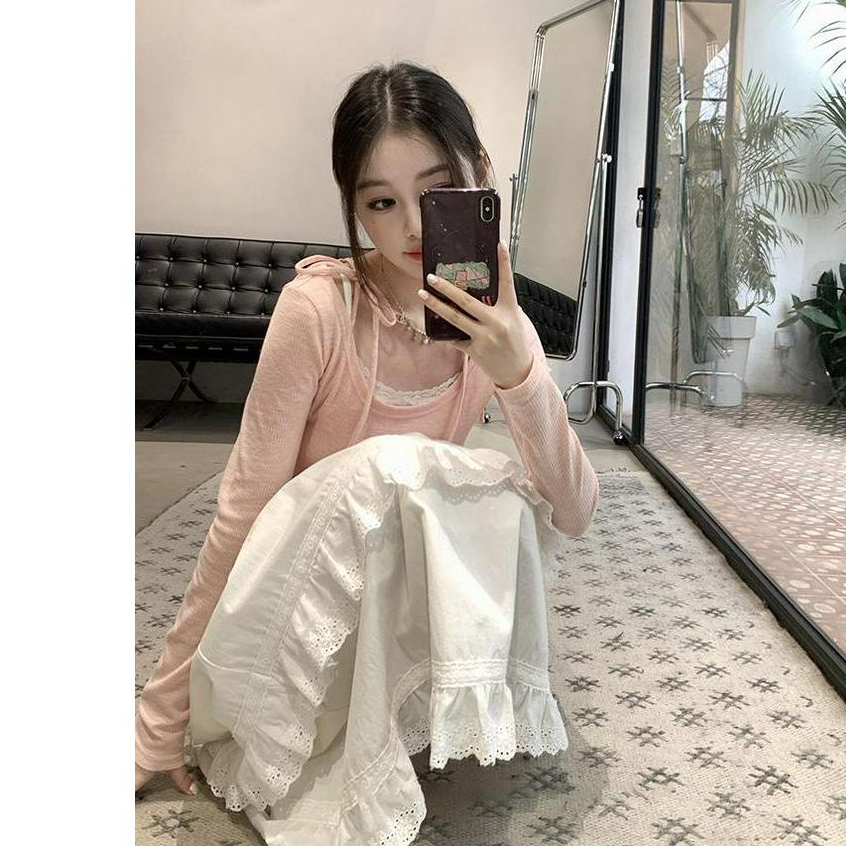 KIKONEY SHOP Áo Len áo khoác cardigan áo cardigan Thời trang hàn quốc  Phong cách Chất lượng cao Stylish Cái mới A21K0FZ 36Z230909