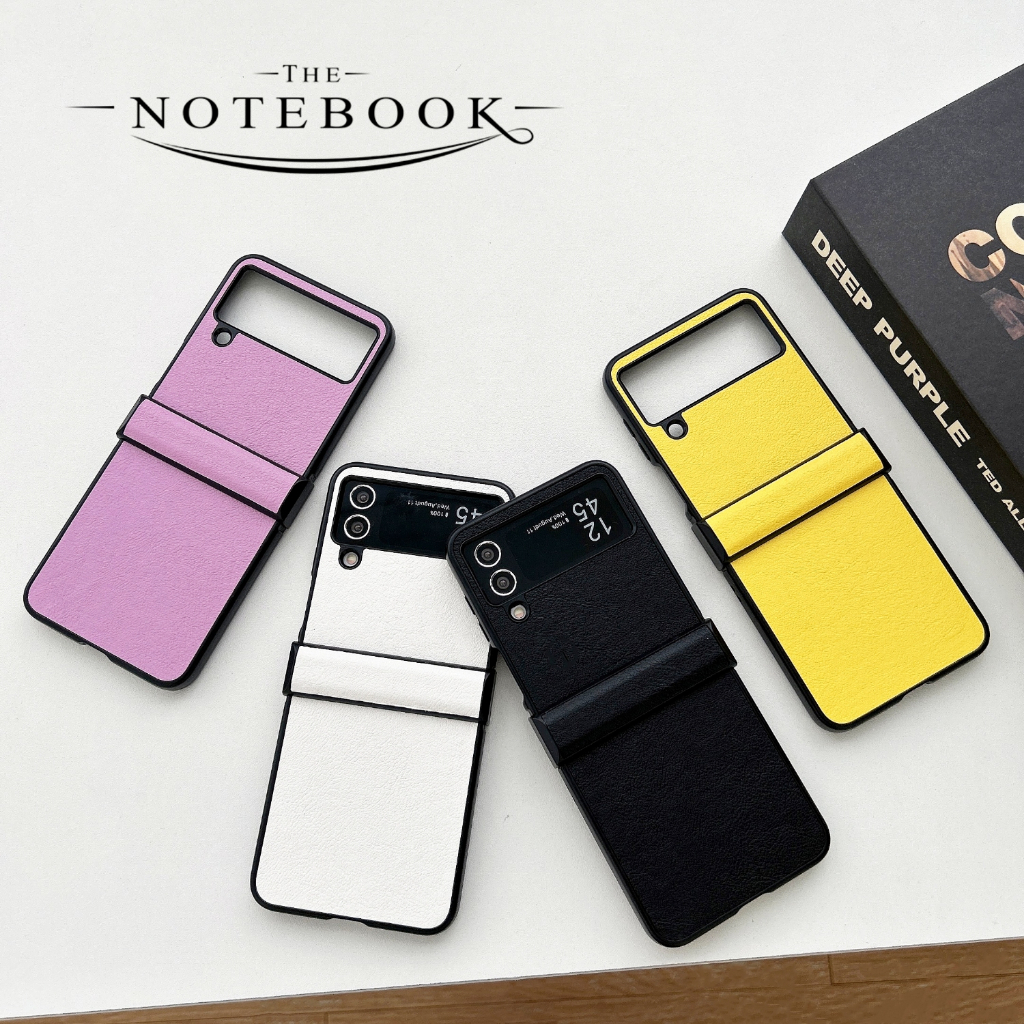 Ốp Bao Da Điện Thoại Nắp Lật Siêu Mỏng 3 Trong 1 Cho samsung galaxy z flip 5 4 3 flip5 flip4 flip3