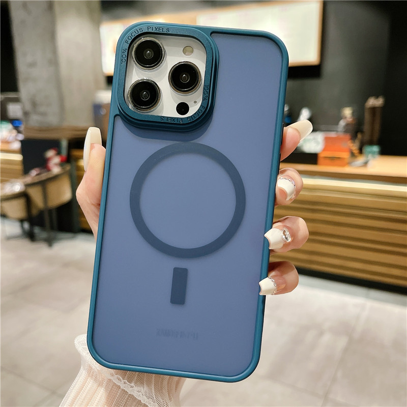 Sang Trọng Ốp Điện Thoại Khung Vuông Mạ Điện Từ Tính Cho iphone 15 pro max 14 13 12 11 pro max
