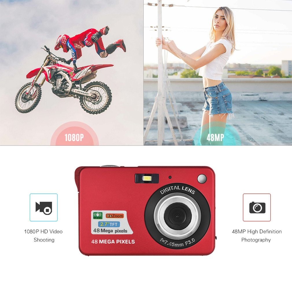 Máy Ảnh Kỹ Thuật Số 48 Mp 720p 8x zoom hd 2.7 Inches Màn Hình lcd Chống Lắc