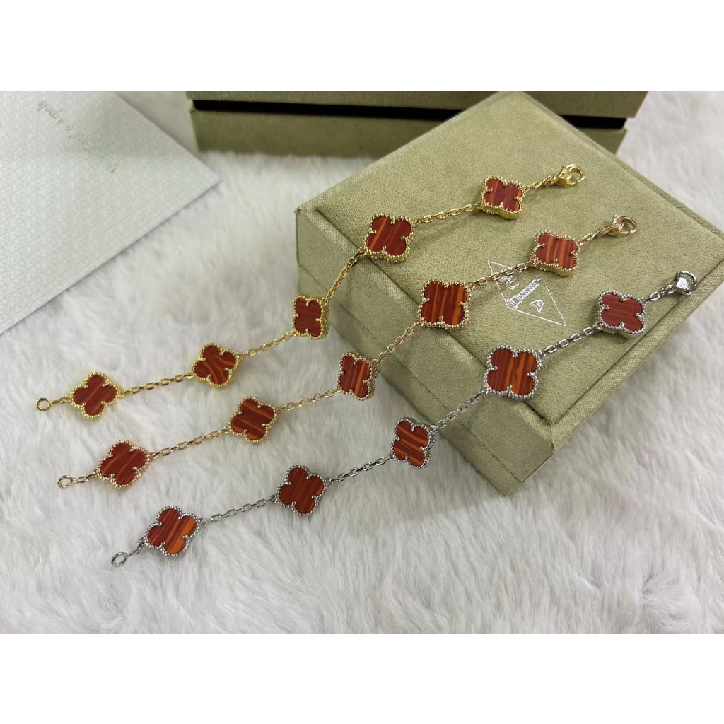 Vca van cleef & Vòng Tay Dưa Hấu Đỏ arpels