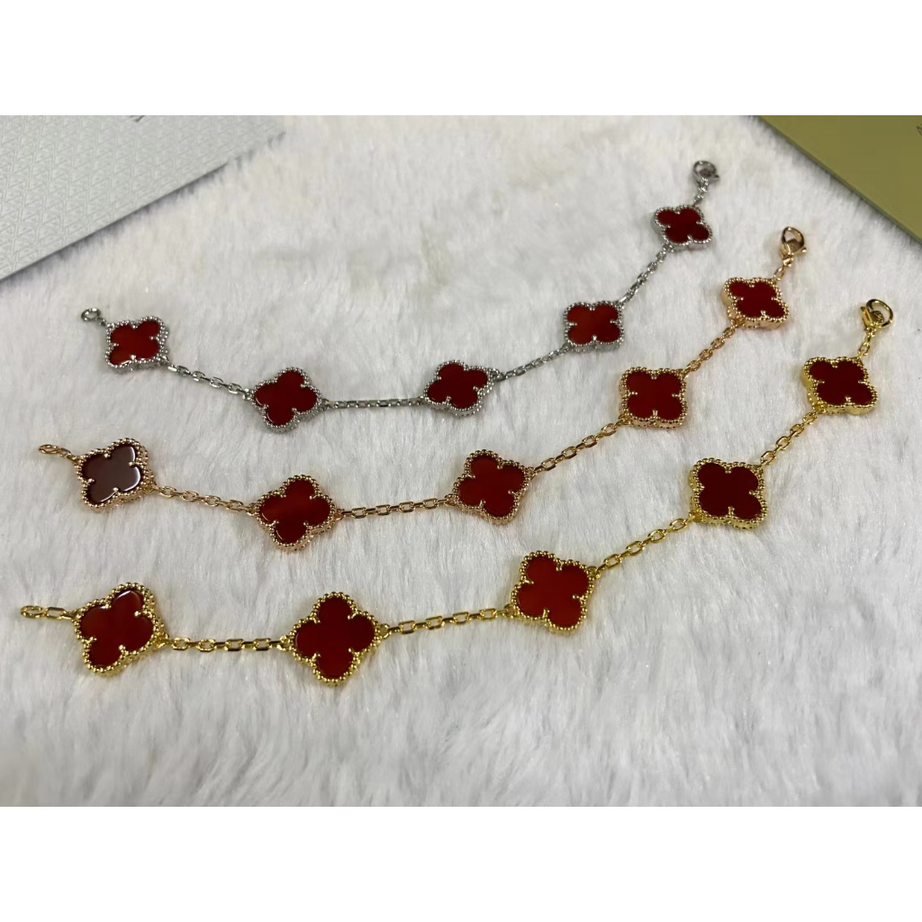 Vca van cleef & Vòng Tay Dưa Hấu Đỏ arpels