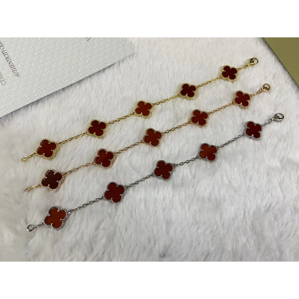 Vca van cleef & Vòng Tay Dưa Hấu Đỏ arpels