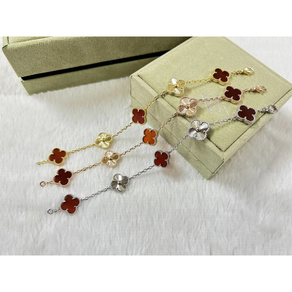Vca van cleef & Vòng Tay Dưa Hấu Đỏ arpels