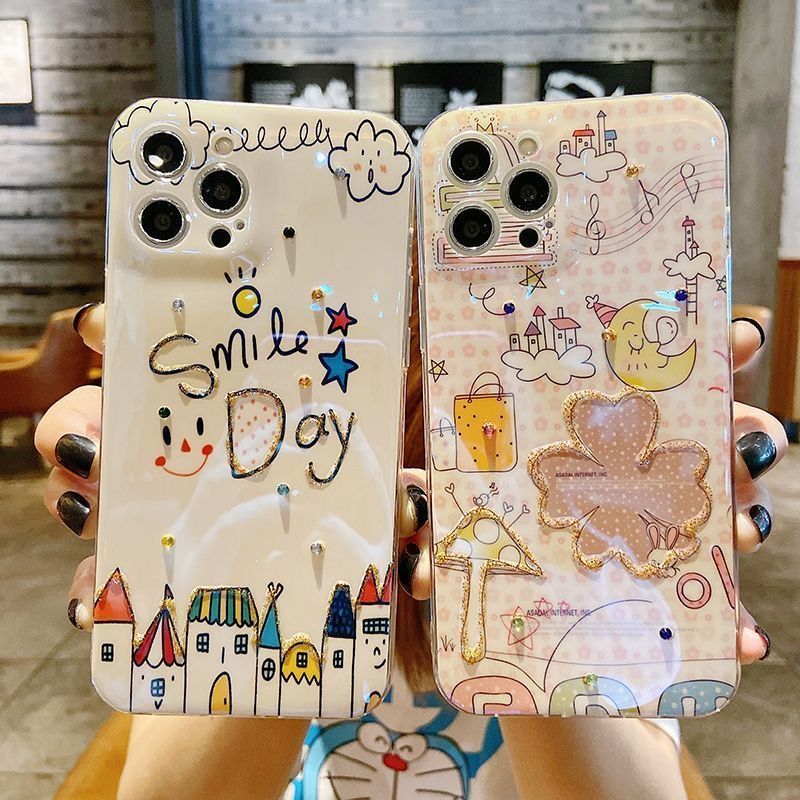 Mềm Ốp Điện Thoại Dẻo Họa Tiết Dễ Thương Cho iphone15 15pro 15plus 15promax 14 14promax 13 13promax thin 11 11promax 12 12pro 12promax