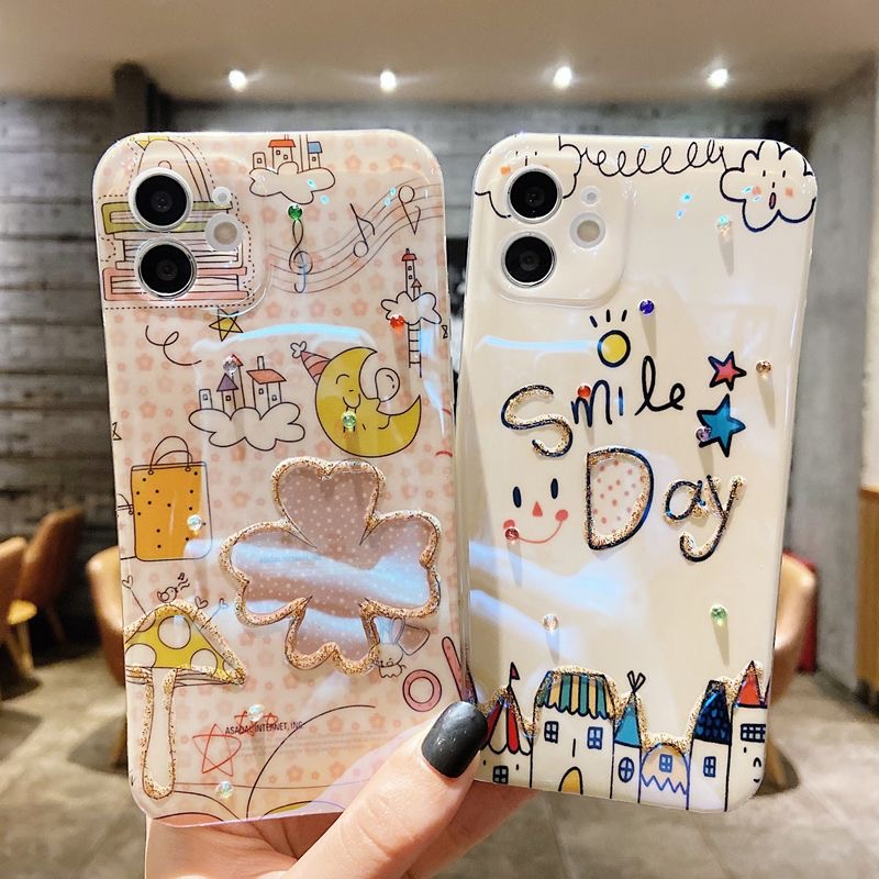 Mềm Ốp Điện Thoại Dẻo Họa Tiết Dễ Thương Cho iphone15 15pro 15plus 15promax 14 14promax 13 13promax thin 11 11promax 12 12pro 12promax
