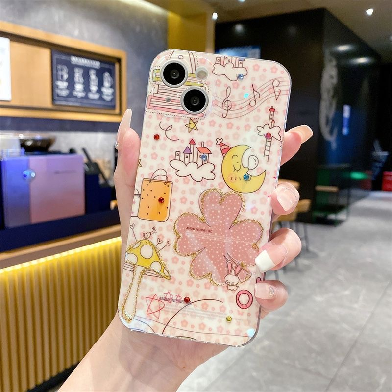 Mềm Ốp Điện Thoại Dẻo Họa Tiết Dễ Thương Cho iphone15 15pro 15plus 15promax 14 14promax 13 13promax thin 11 11promax 12 12pro 12promax