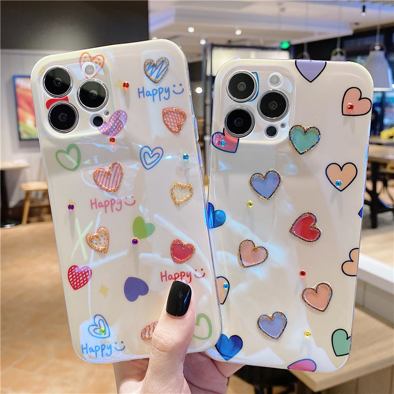 Ốp Điện Thoại Mềm In Hình Trái Tim Cho Iphone 15 Pro 15 Pro Max 15 Plus 13 Pro Max 14 Pro Max 11 11 Pro Max 12 12 Pro 12 Pro Max 14 Plus 14 Pro