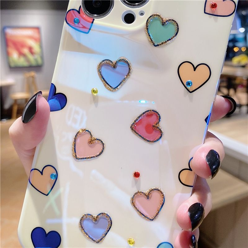 Ốp Điện Thoại Mềm In Hình Trái Tim Cho Iphone 15 Pro 15 Pro Max 15 Plus 13 Pro Max 14 Pro Max 11 11 Pro Max 12 12 Pro 12 Pro Max 14 Plus 14 Pro