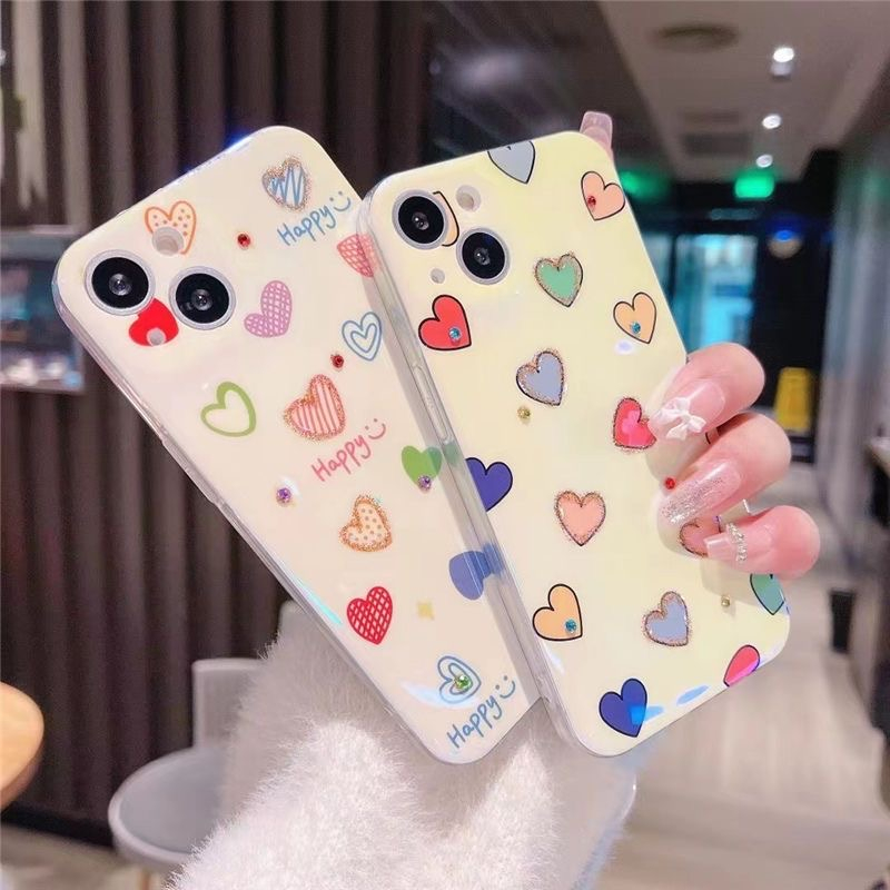 Ốp Điện Thoại Mềm In Hình Trái Tim Cho Iphone 15 Pro 15 Pro Max 15 Plus 13 Pro Max 14 Pro Max 11 11 Pro Max 12 12 Pro 12 Pro Max 14 Plus 14 Pro