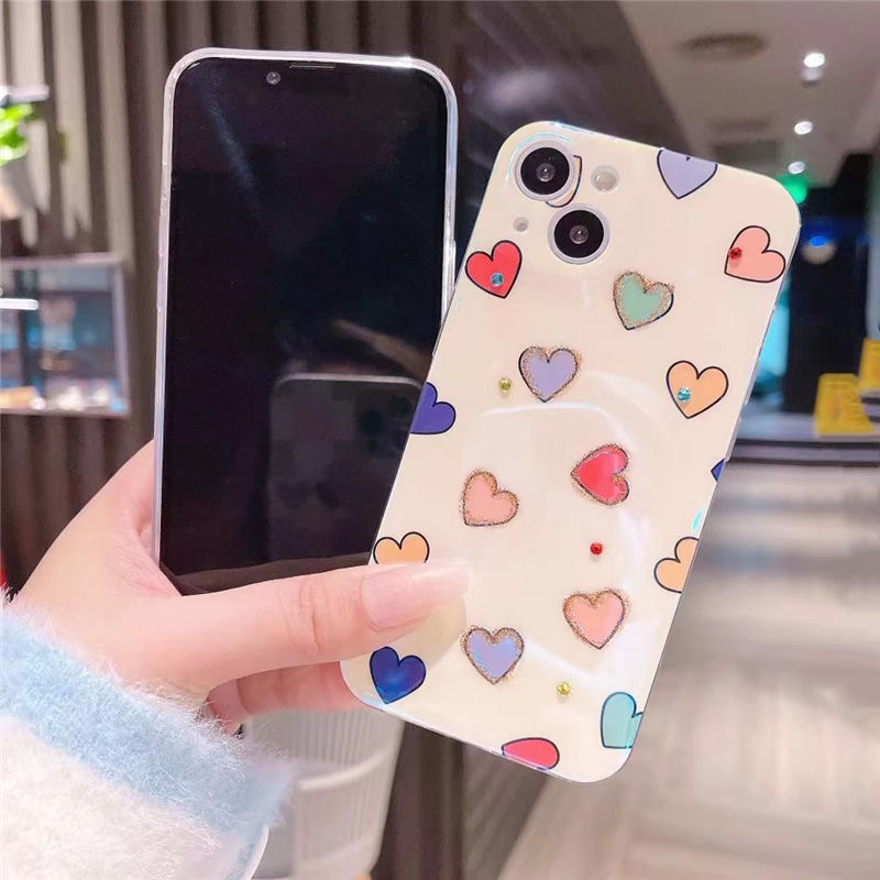 Ốp Điện Thoại Mềm In Hình Trái Tim Cho Iphone 15 Pro 15 Pro Max 15 Plus 13 Pro Max 14 Pro Max 11 11 Pro Max 12 12 Pro 12 Pro Max 14 Plus 14 Pro