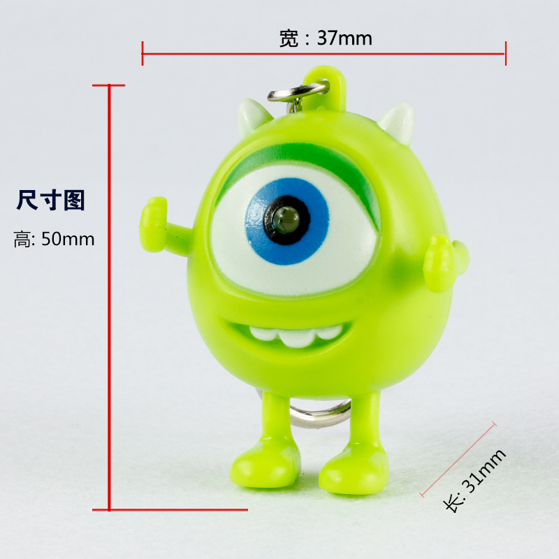 👁️Quái vật mắt to sẽ nói anh yêu em móc khóa cặp đôi quà tặng mặt dây chuyền âm thanh phát sáng