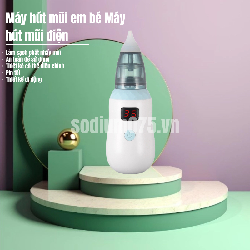 Có thể bán buôn Máy hút mũi điện cho trẻ em di động có thể điều chỉnh sơ sinh Sodium075 Hàng giao ngay