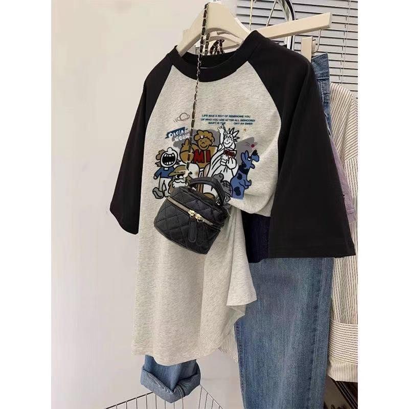 Áo Thun 100% Cotton Tay Ngắn Dáng Rộng In Chữ NB Phong Cách Thời Trang Đường Phố Mới 2022