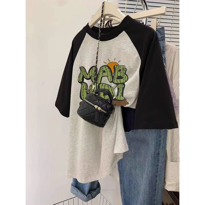 Áo Thun 100% Cotton Tay Ngắn Dáng Rộng In Chữ NB Phong Cách Thời Trang Đường Phố Mới 2022