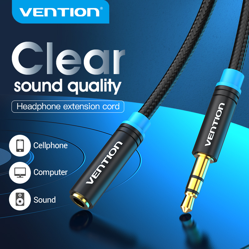 Dây cáp Vention nối dài tai nghe 3.5mm đa năng cao cấp dành cho điện thoại