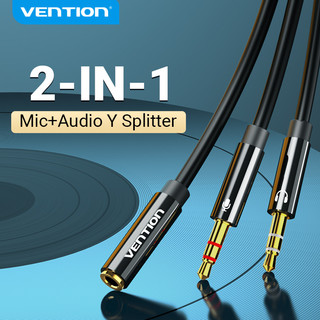 Dây cáp VENTION chia 2 cổng âm thanh 3.5mm
