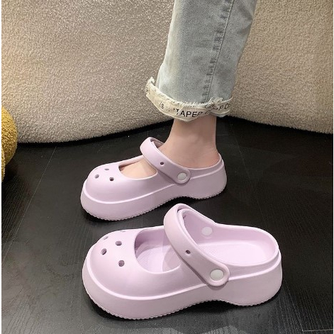 Dép mary jane Đế Mềm Chống Trượt Thoáng Khí Thoải Mái Dành Cho Nữ